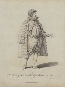 1581年のフランスの紳士の習慣 作： English School